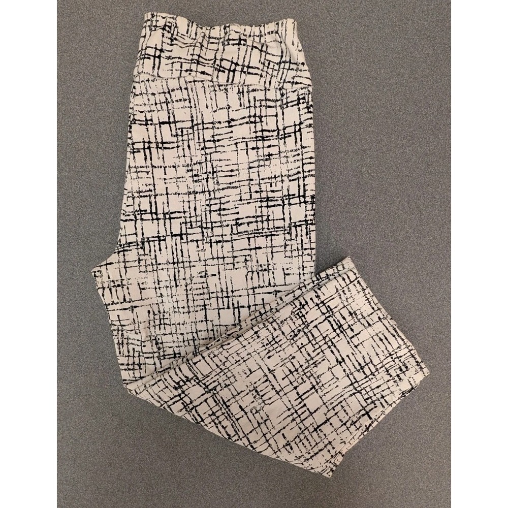 Zac & Rachel Women's Capris Size 12 Spandex Pullup Workwear Rayon Blend Pants
